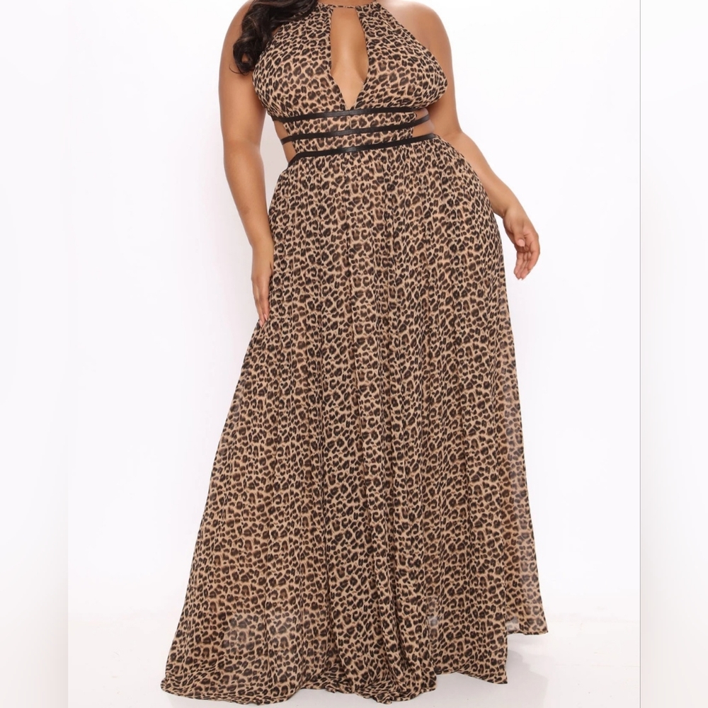 Halo Leopard Maxi Dress